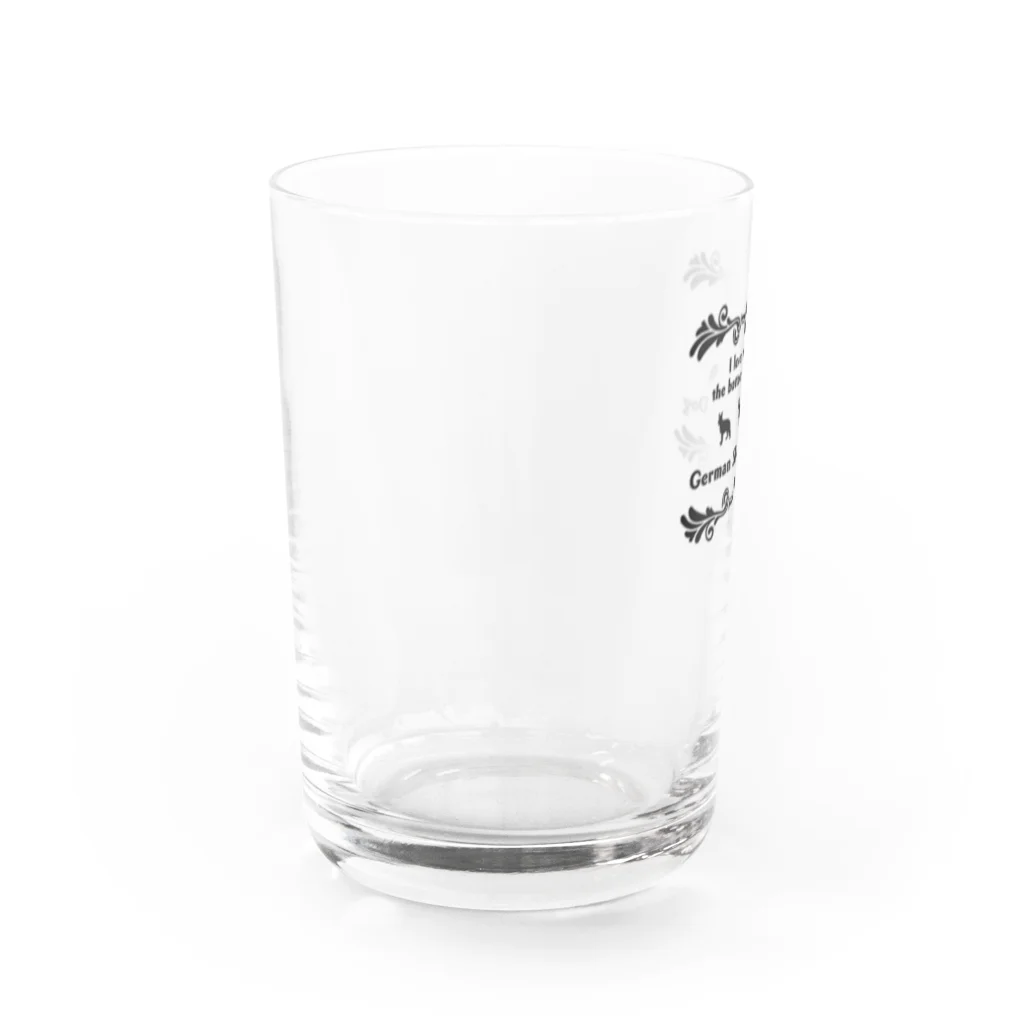 onehappinessのジャーマンシェパードドッグ　wing　onehappiness Water Glass :left