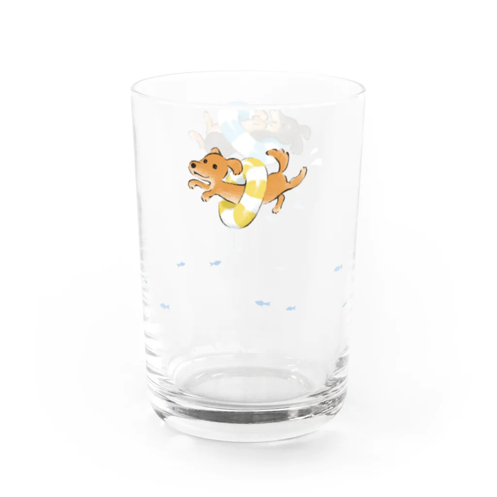 Mayeのぷかぷかダックスグラス Water Glass :left