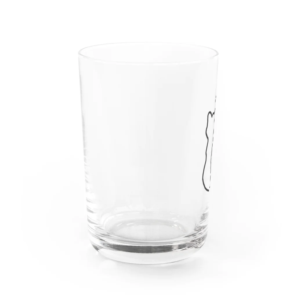 【KOTCH】 Tシャツショップの猫　ライン Water Glass :left