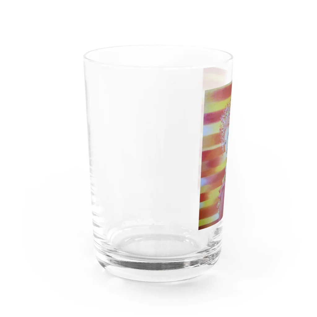 Happy Circusのハッピークラウン4・woman Water Glass :left