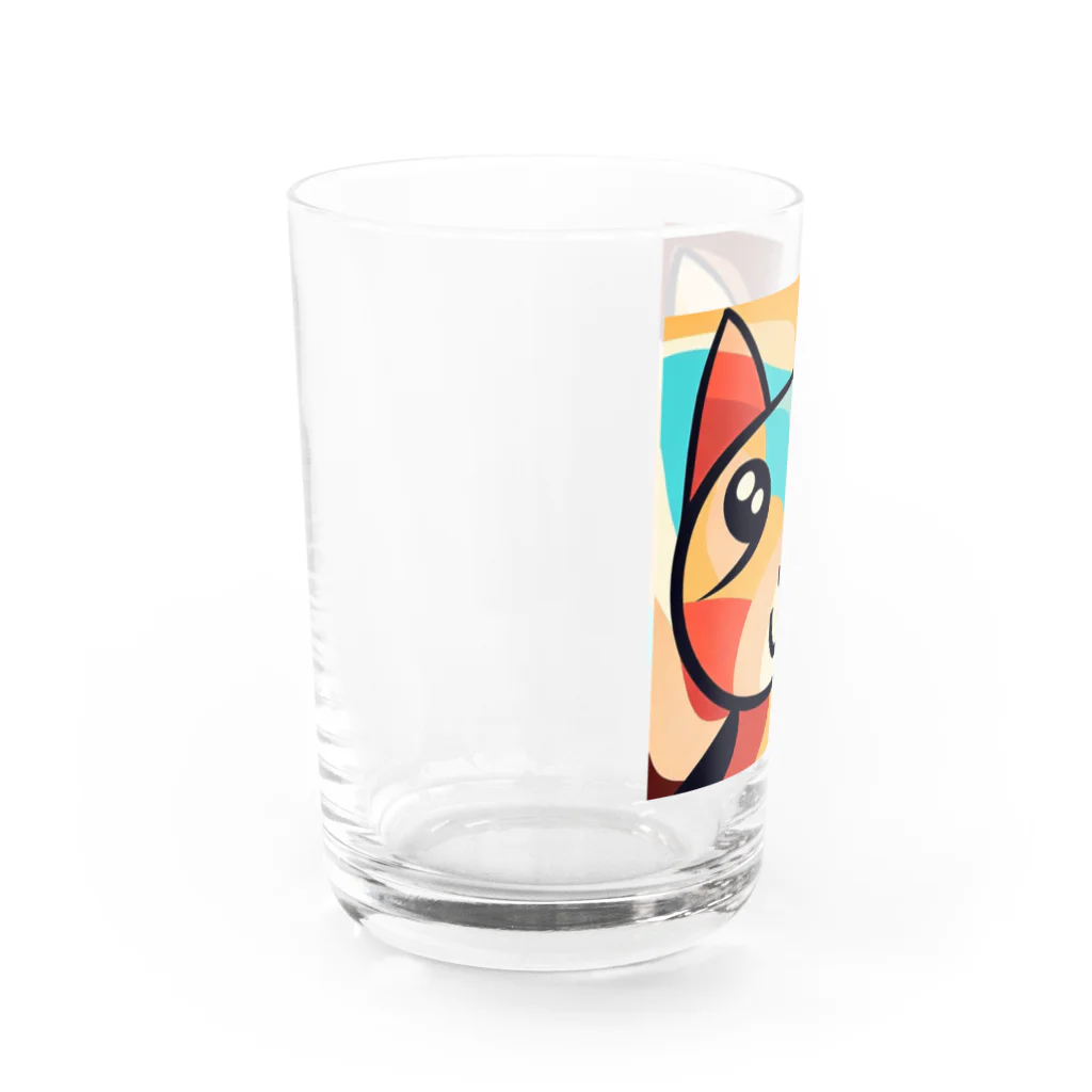 T2 Mysterious Painter's ShopのMysterious Cat Water Glass :left