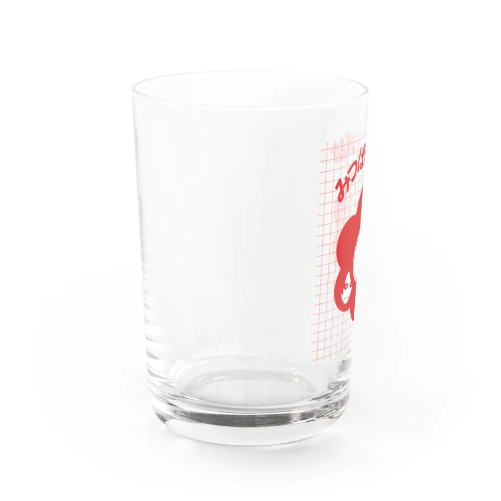 みつばち寫眞舘 通販別館の白鶏さんおたんじょびおめでとう！ Water Glass :left