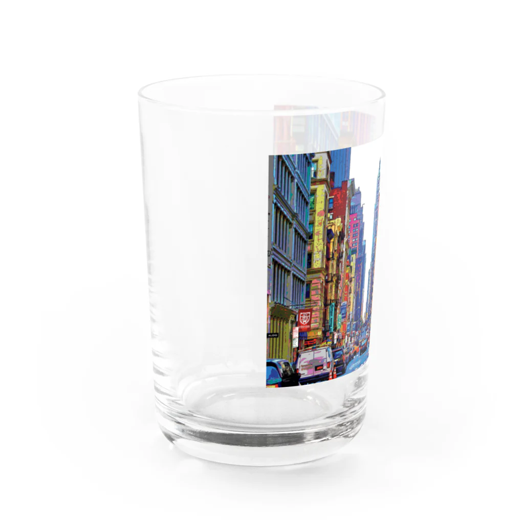 GALLERY misutawoのニューヨーク ブロードウェイの喧騒 Water Glass :left