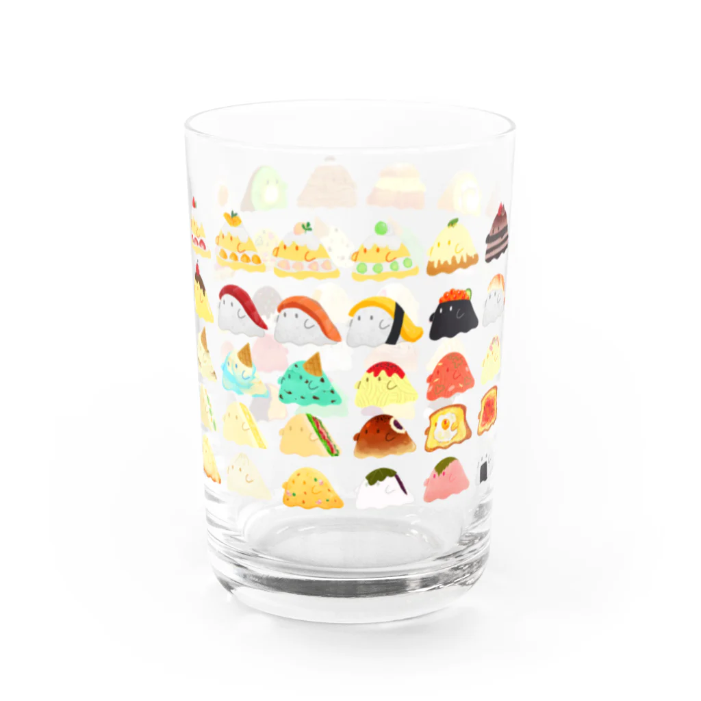 バケメシ屋のバケメシちゃんがいっぱい Water Glass :left