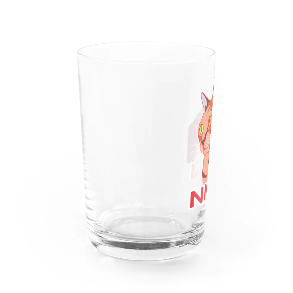 9livesworkのうちのメス猫 Water Glass :left