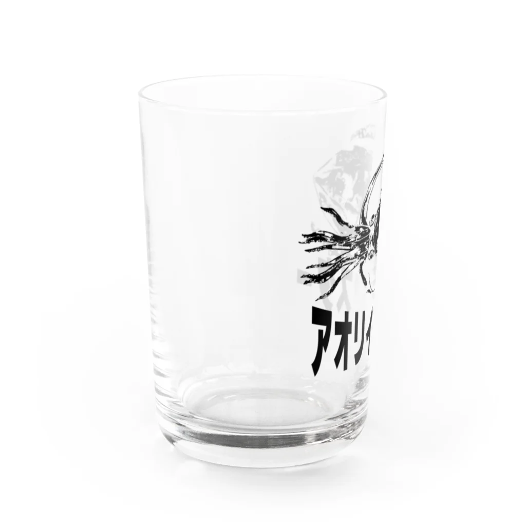 chicodeza by suzuriのアオリイカマスター Water Glass :left