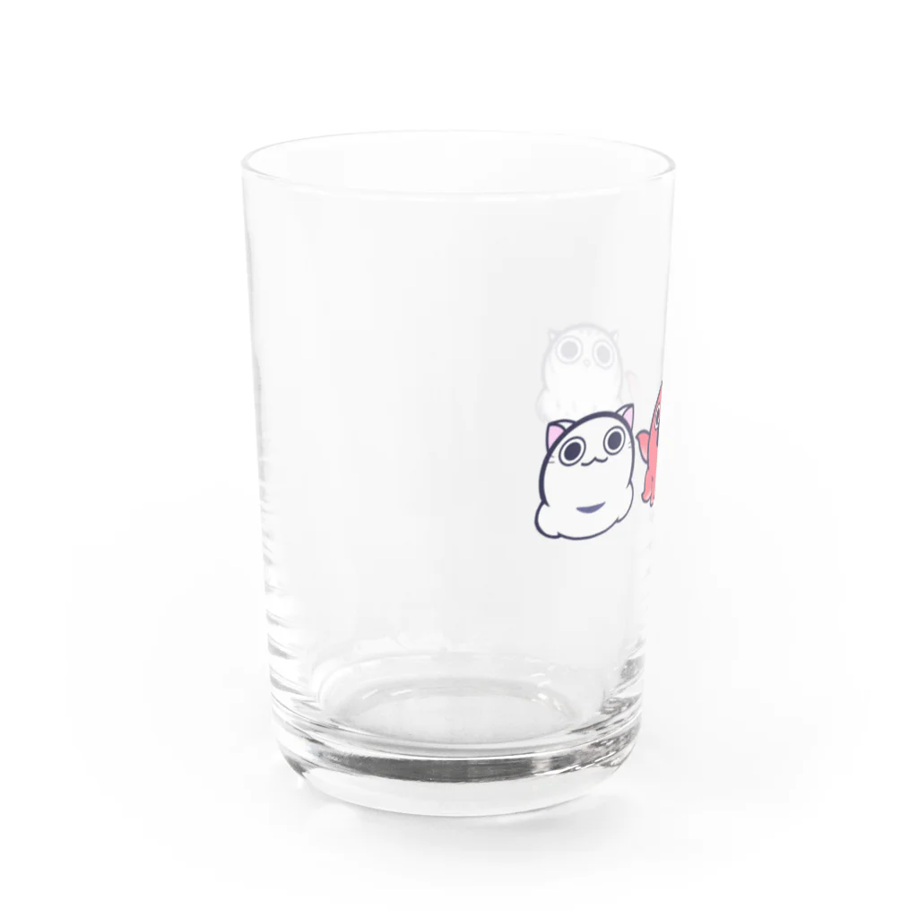 AKRFRIENDS グッズショップのもっちり３トリオ Water Glass :left