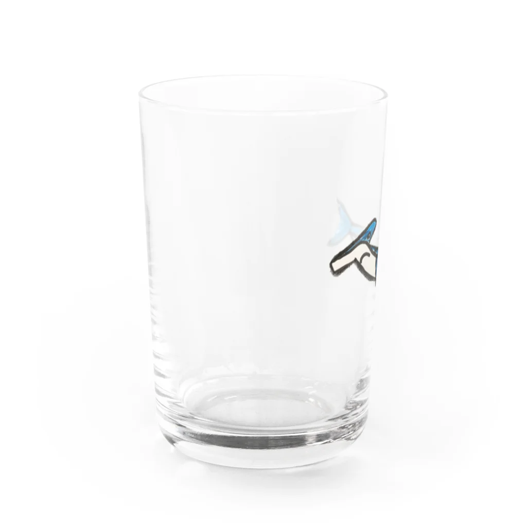 蝶子さんちの王子様のシュモクザメ Water Glass :left