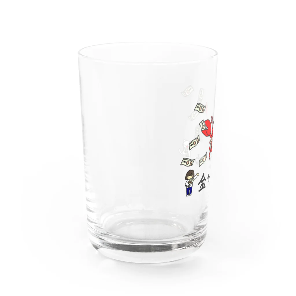 cotの【ちびcot】金ならある！金運の神ロブスタインと招き猫 Water Glass :left