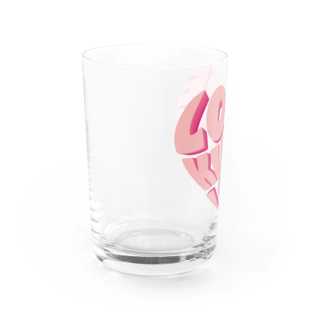 WAVY ONLINE SHOPのLOVE KINGS Water Glass :left