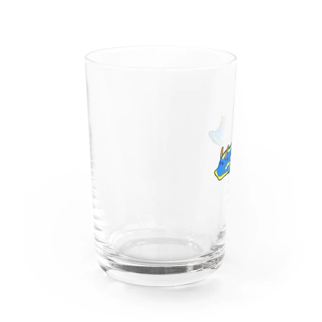 micro-diverのあおうみうし Water Glass :left