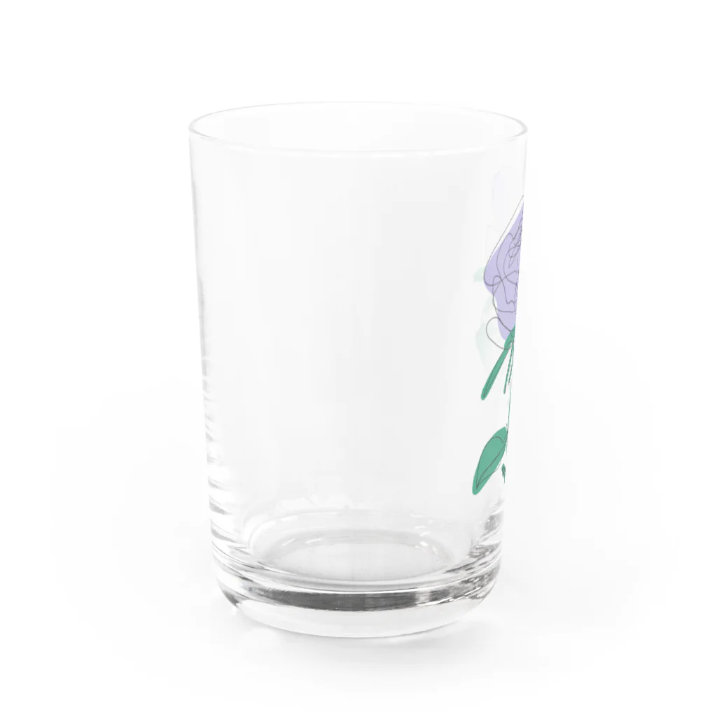 サラスシのmy ROSE パープル Water Glass :left