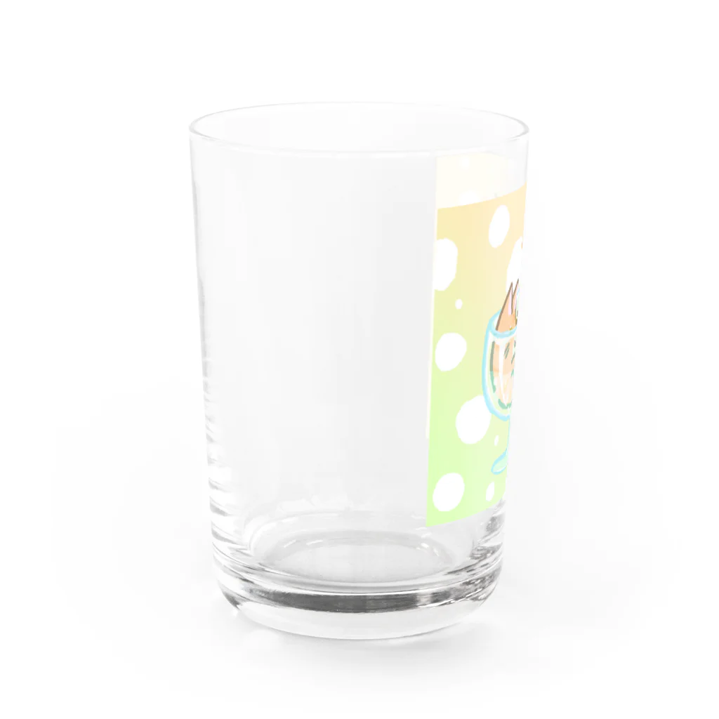 あおいたこ🐙の猫ちゃんは液体なので Water Glass :left