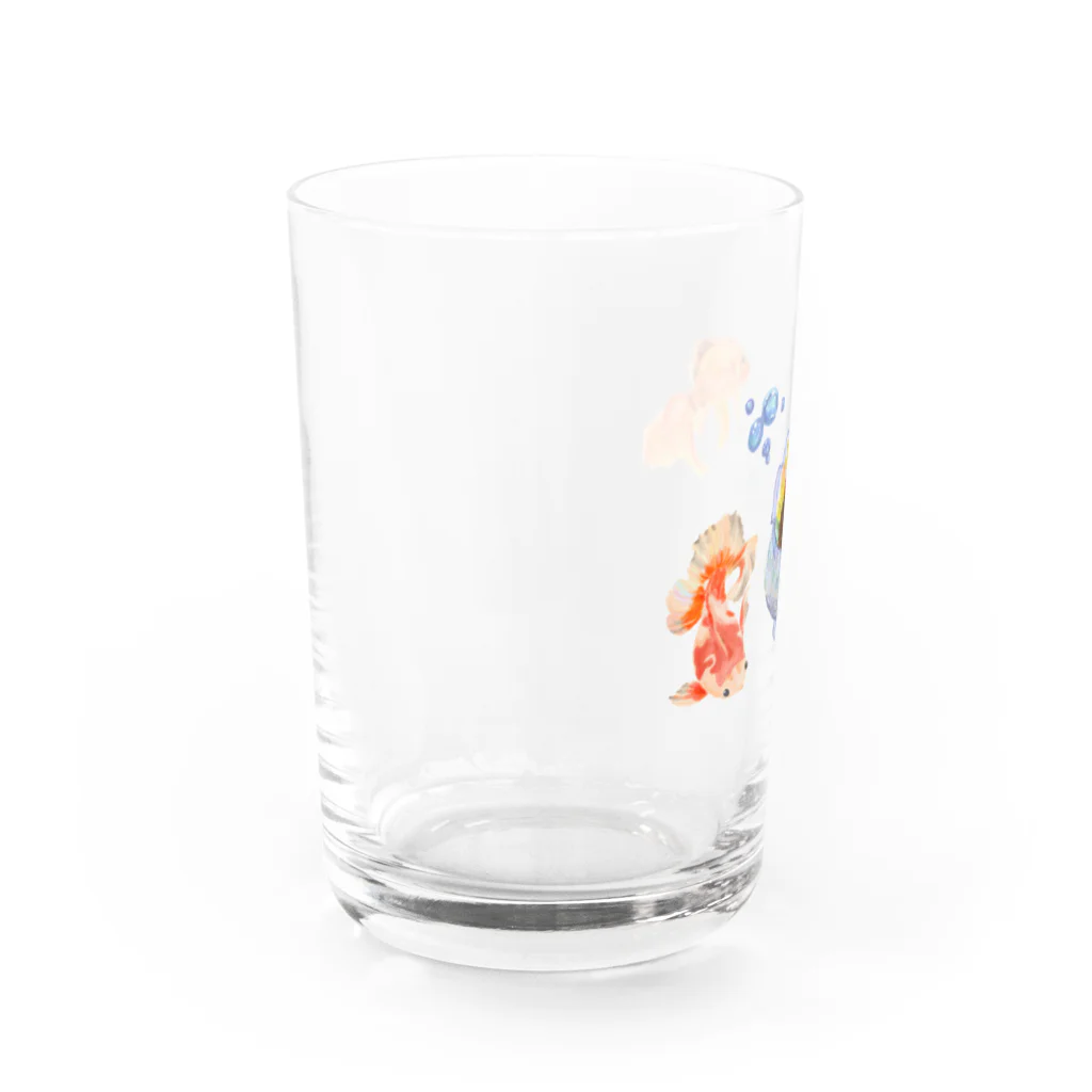 creative777の金魚とあんみつ Water Glass :left