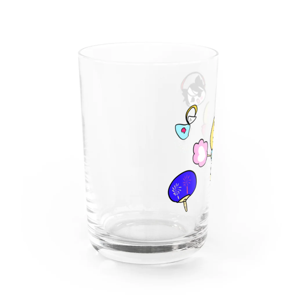 さくらメンダコ オフィシャルショップのお祭りプリンちゃん Water Glass :left