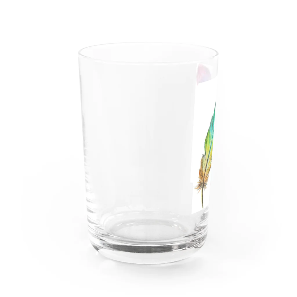 suuのカラフル羽 Water Glass :left