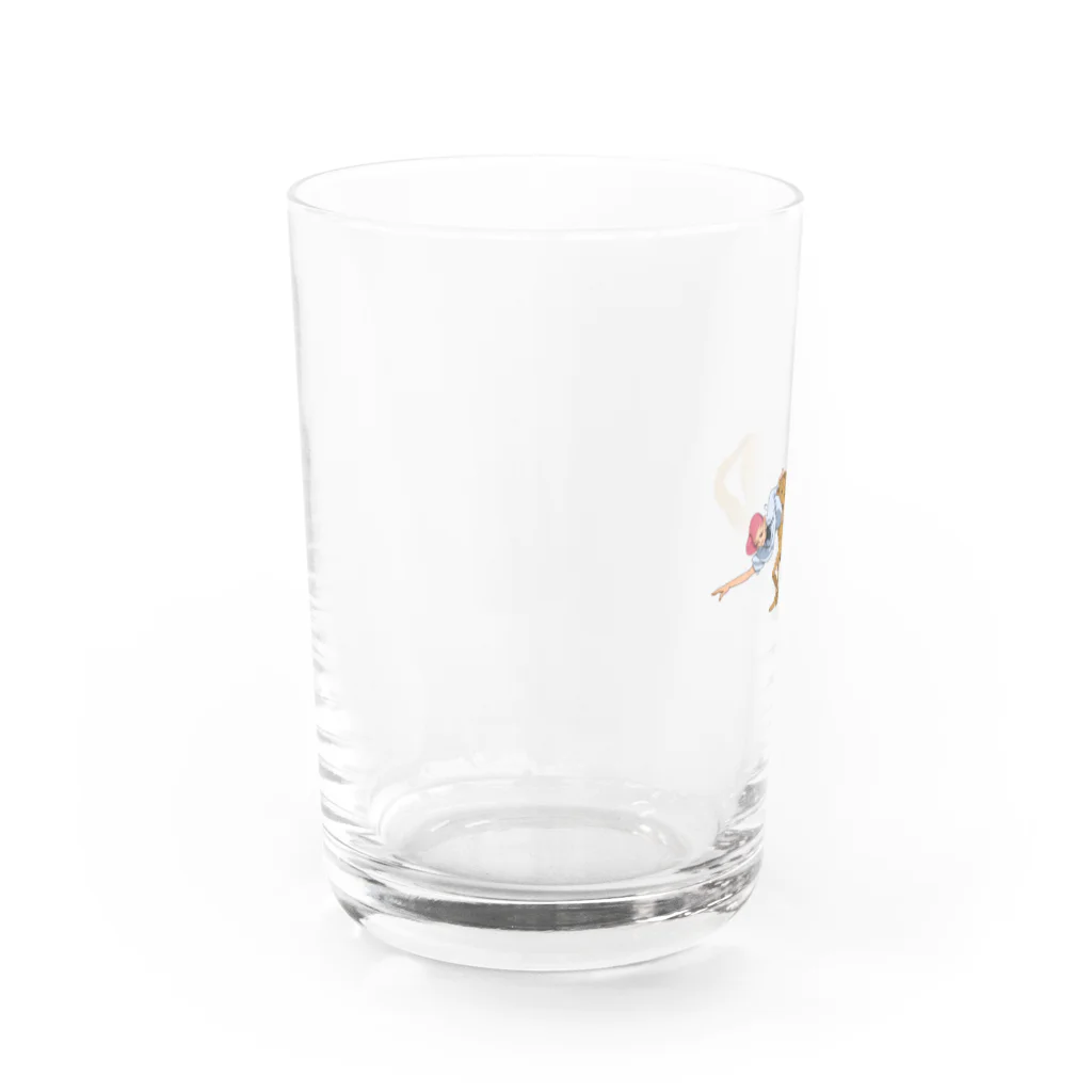 aokitaの馬と女性 Water Glass :left