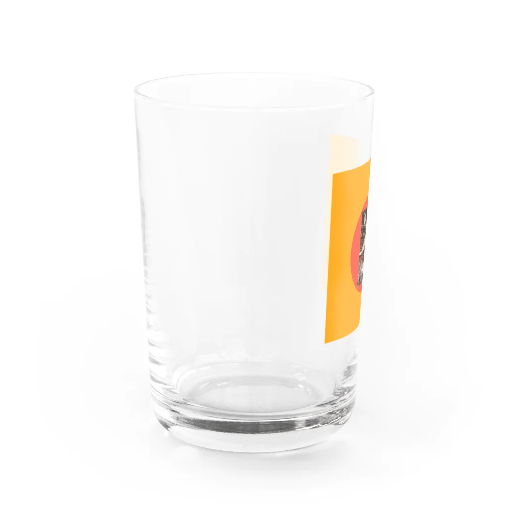 ラーメンマッスルショップのラーメンマッスル　メジャーリーグ⚾️ Water Glass :left