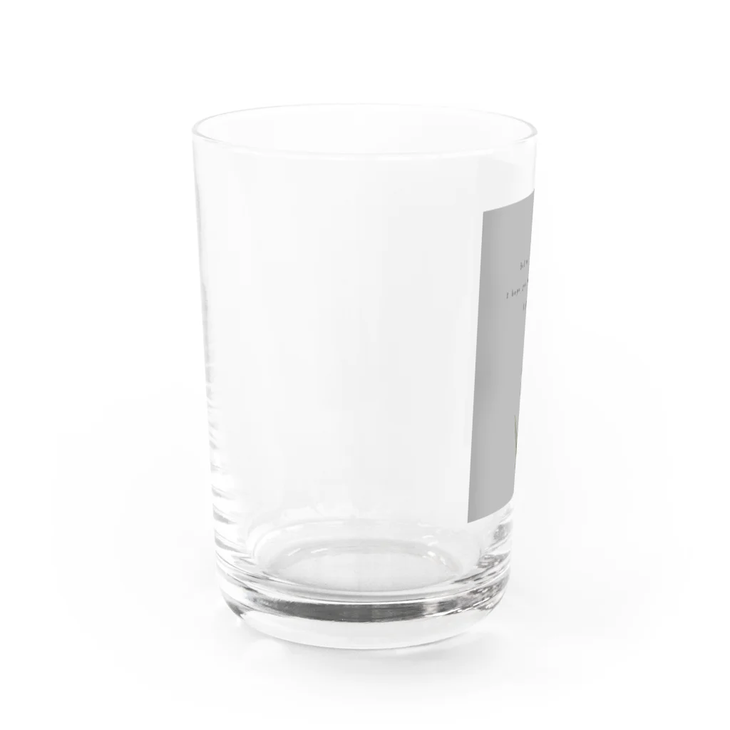 rilybiiのTULIP, white gray blue . Water Glass :left