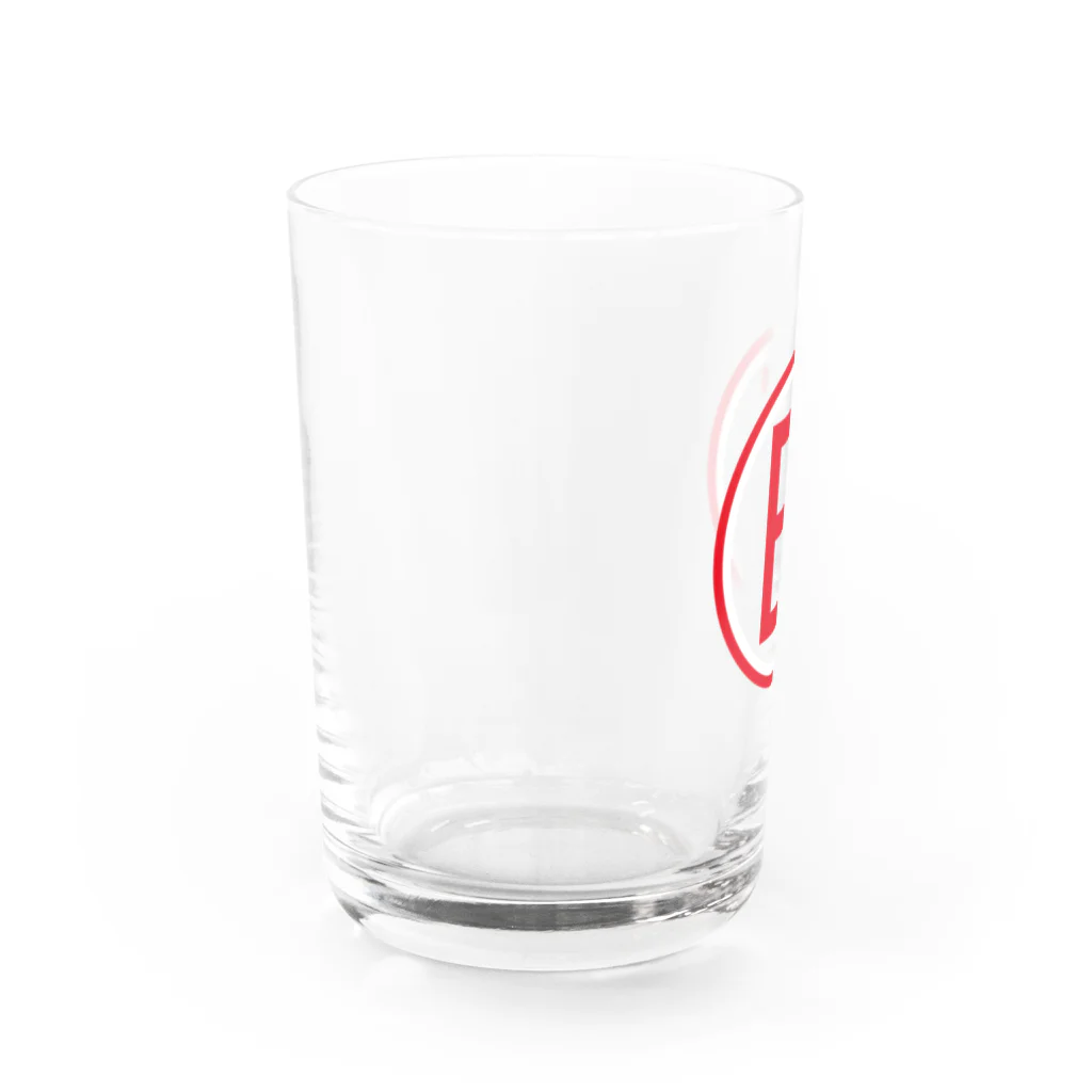 kimchinのF1の消火装置Fire Extinguisherを示すEマークのデザインです! Water Glass :left