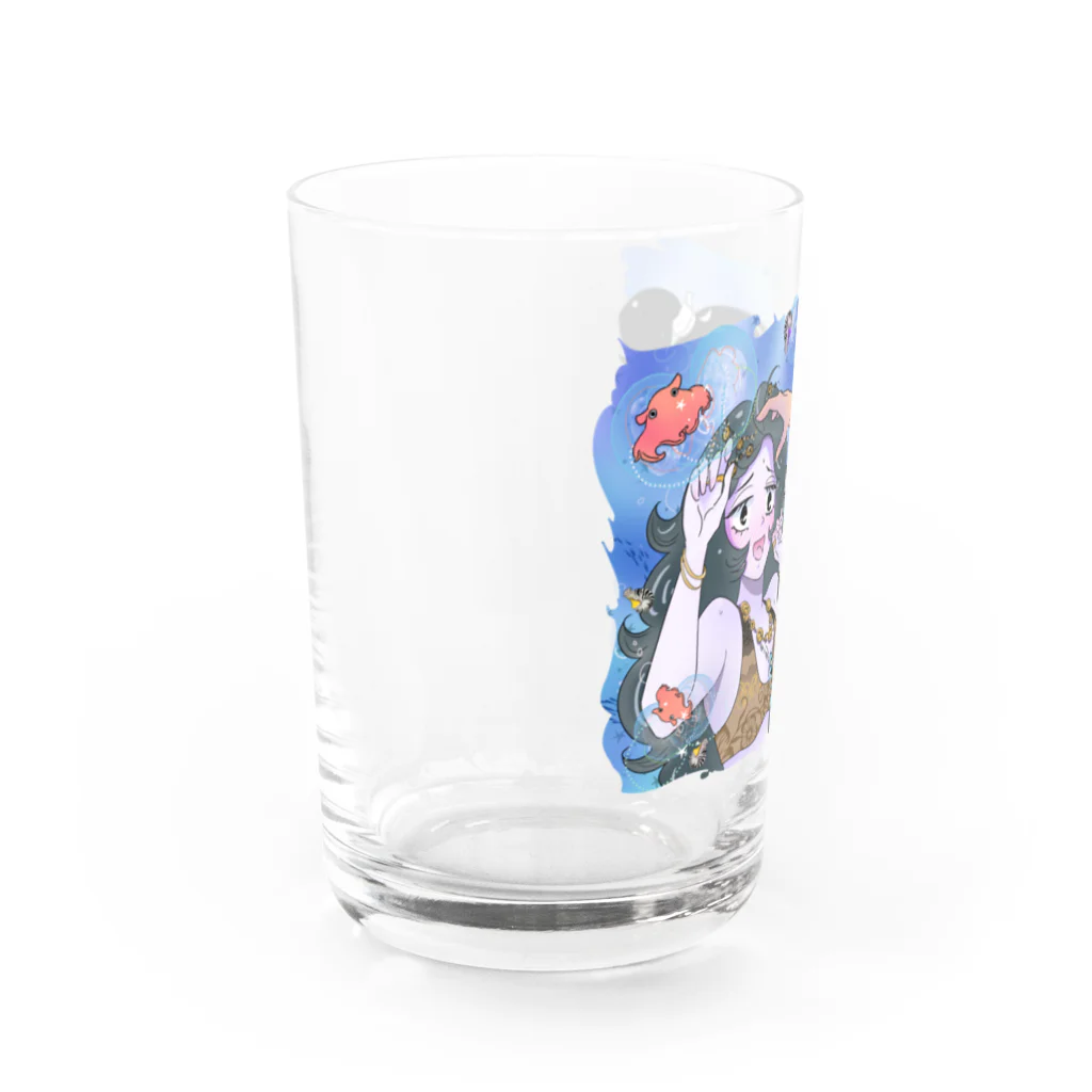 rebami2020の魔女姫　右側は一重まぶたなんですっ Water Glass :left