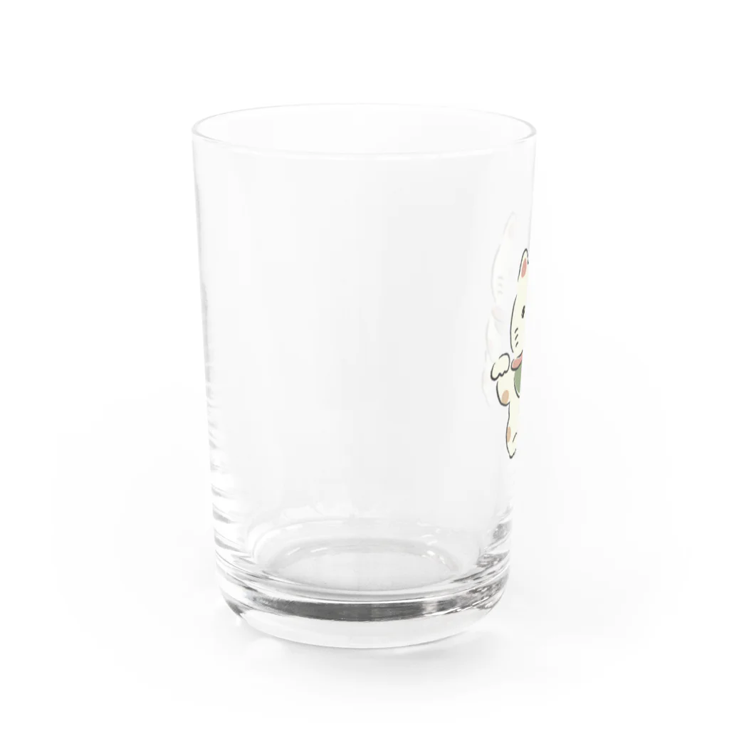 もな / monaのゆる招き猫 Water Glass :left