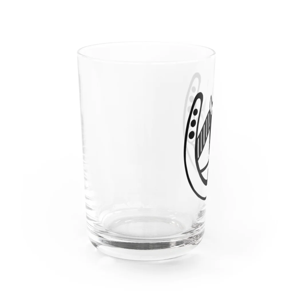 寿てくのの夢の世界の馬蹄と白馬 Water Glass :left