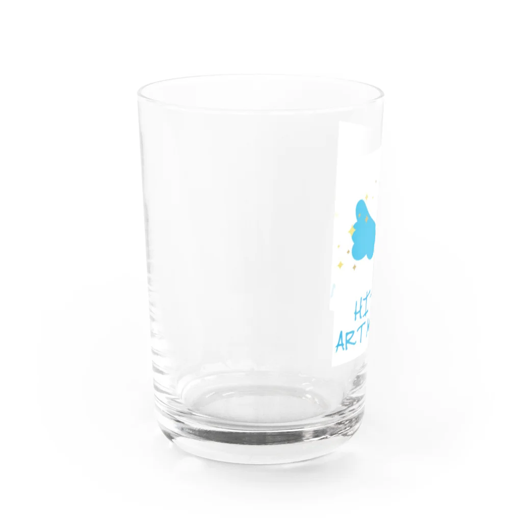 HI-KUN ART MUSEUM　　　　　　　　(ひーくんの美術館)のオリジナルロゴ Water Glass :left