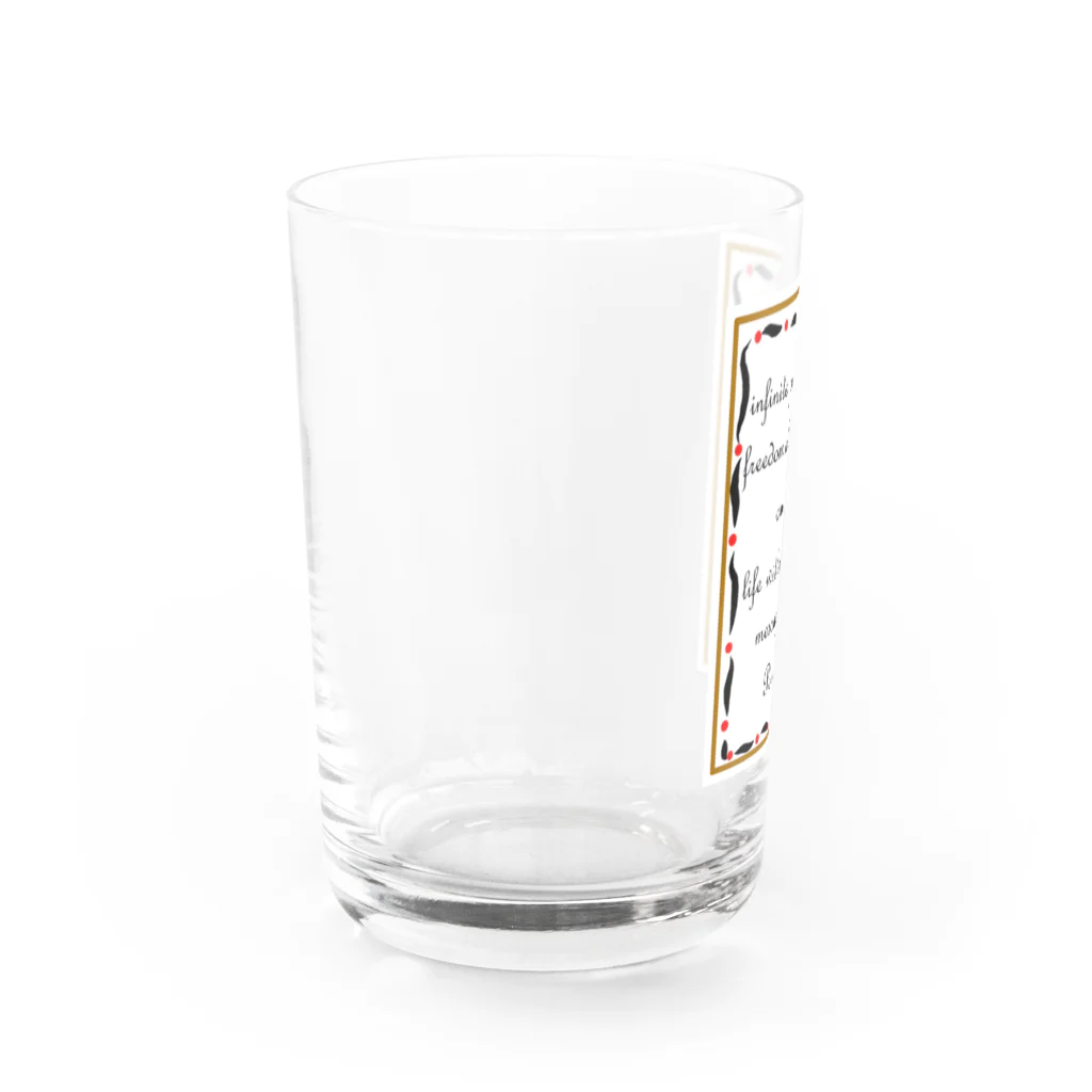 Poem-Bのメッセージ　 Water Glass :left