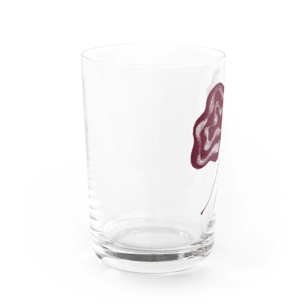 北風のゼリーのモヤるマジック（茶） Water Glass :left