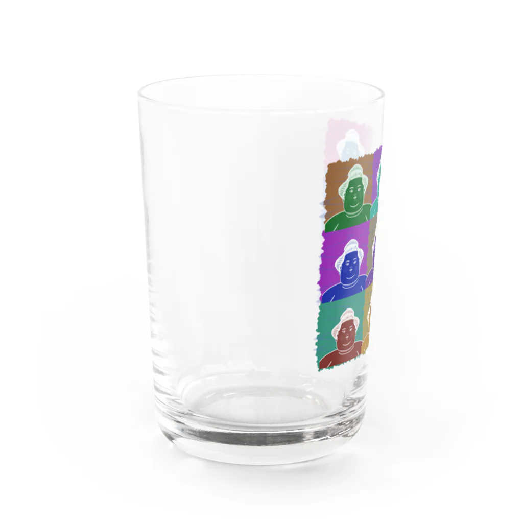 Heiwa_AriのSUMO WRESTLER (multicolor) グラス左面