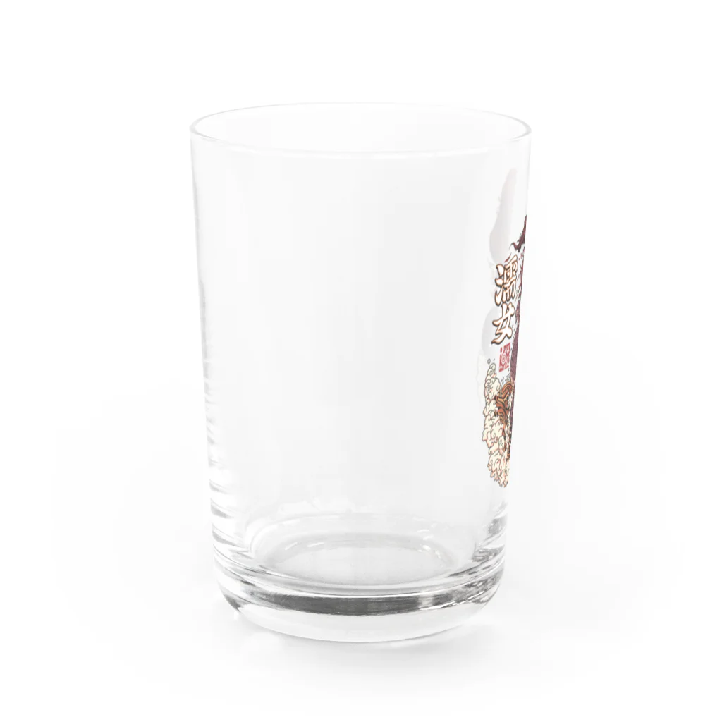 NAMI★HANA屋の日本の妖怪_濡れ女(ぬれおんな)小豆色 コップ類 Water Glass :left