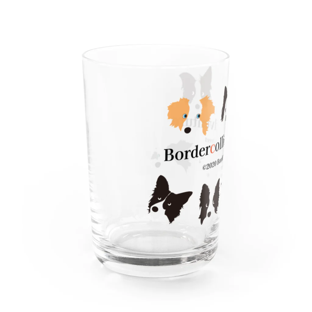 Bordercollie Streetの7 Border Collies-1 Water Glass :left