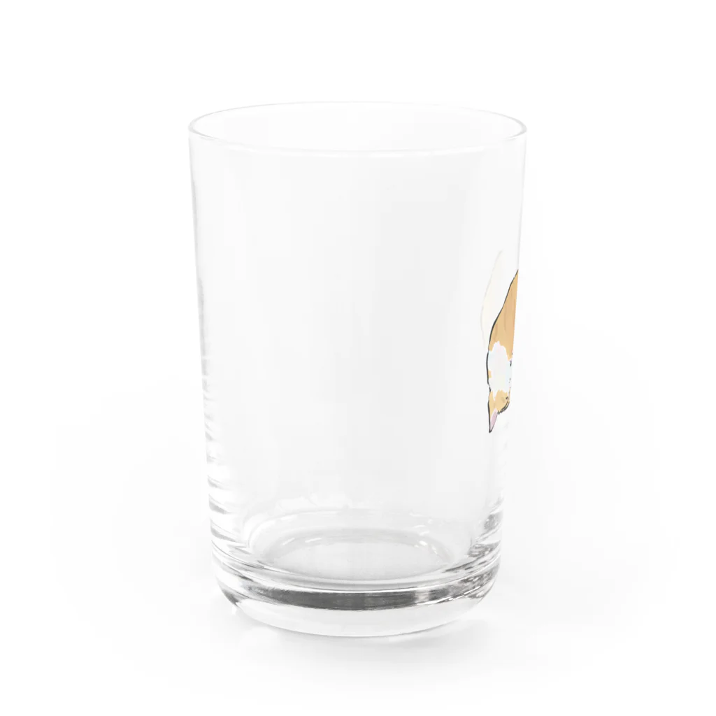 akimi-illustratorのラテちゃんグッズ Water Glass :left