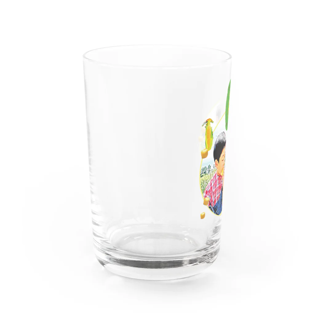 miyakawanouenの豊とうきびグッズ【子供】 Water Glass :left