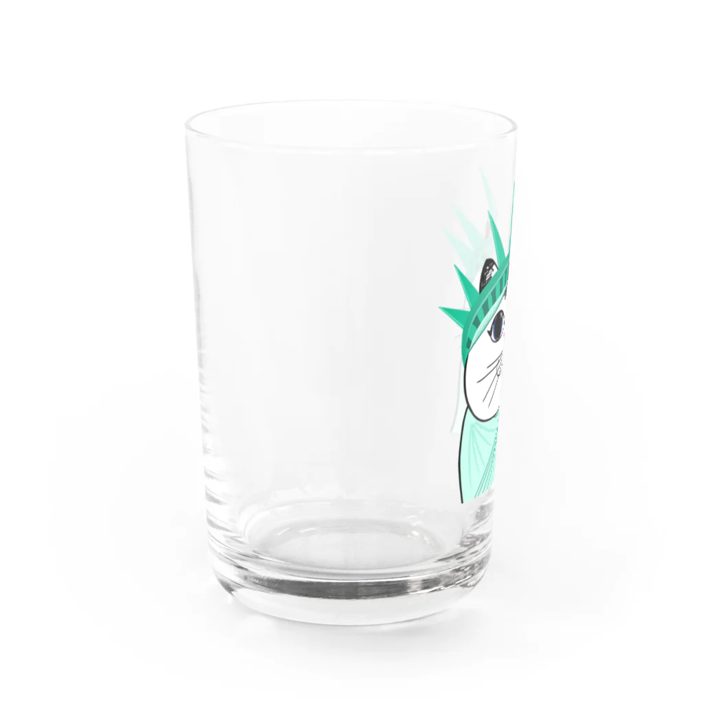 Lovecatfashionの自由のモチ猫ちゃん Water Glass :left