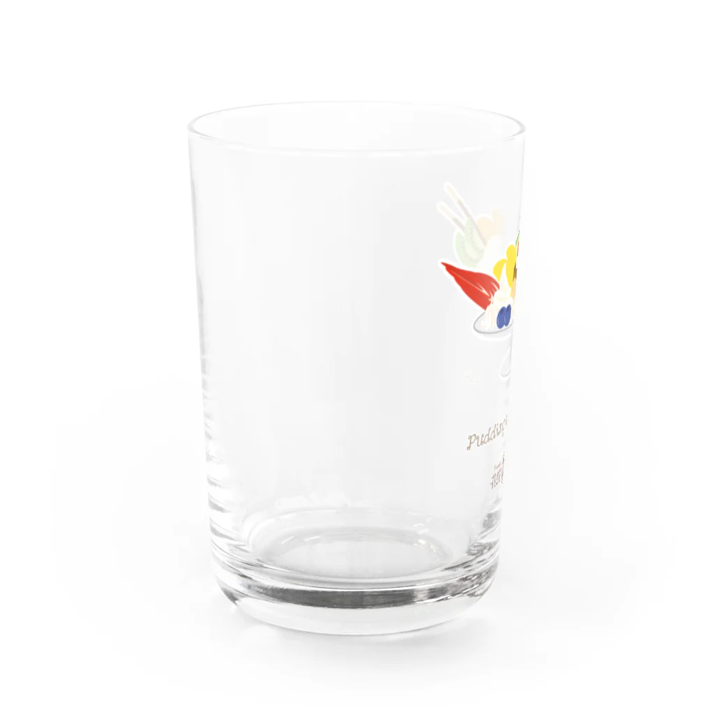 HeartToMeの喫茶　花猫珈琲　＜プリンアラモード＞ Water Glass :left