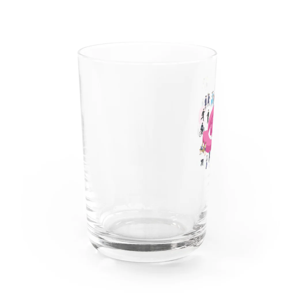 所沢北高校同窓会の創立50周年記念LINK3イベントデザイン Water Glass :left