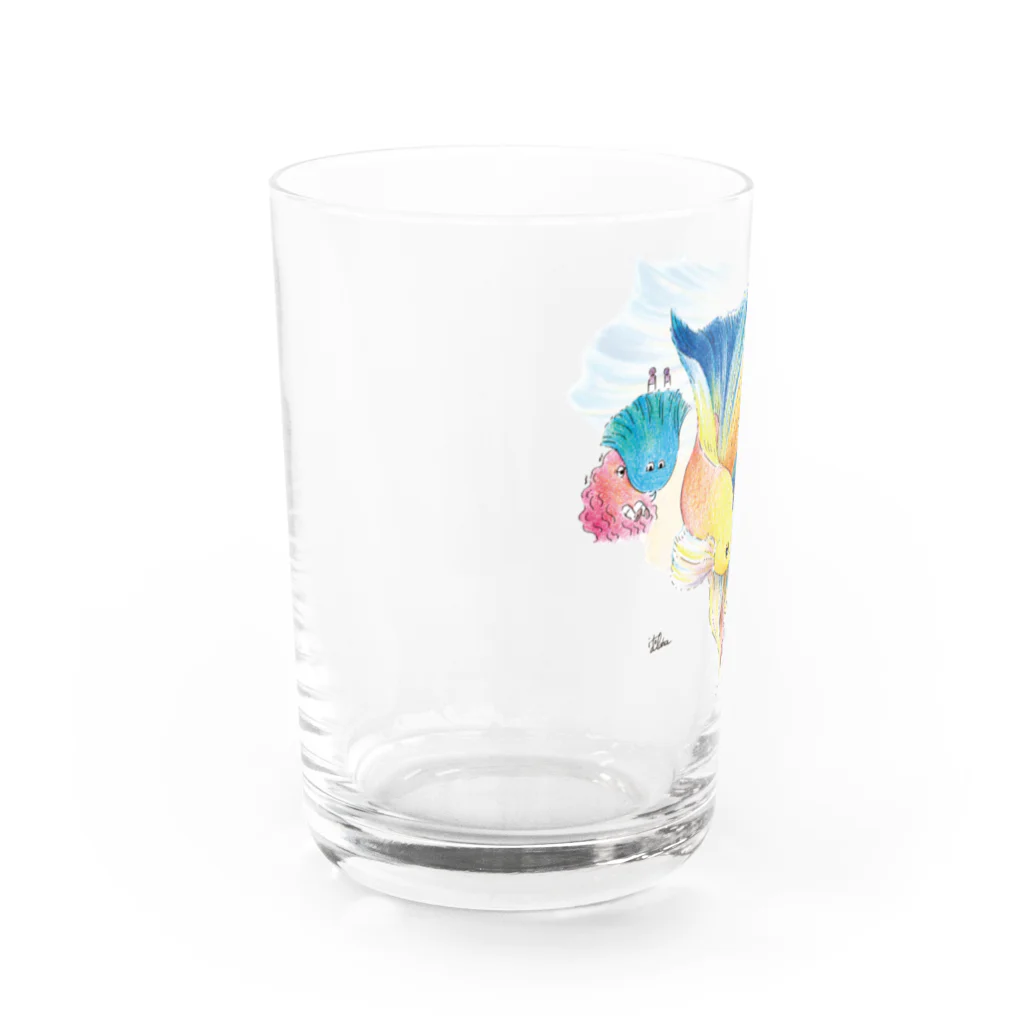 ito alohaのお店のこんにちは、ステキな出会いグラス Water Glass :left