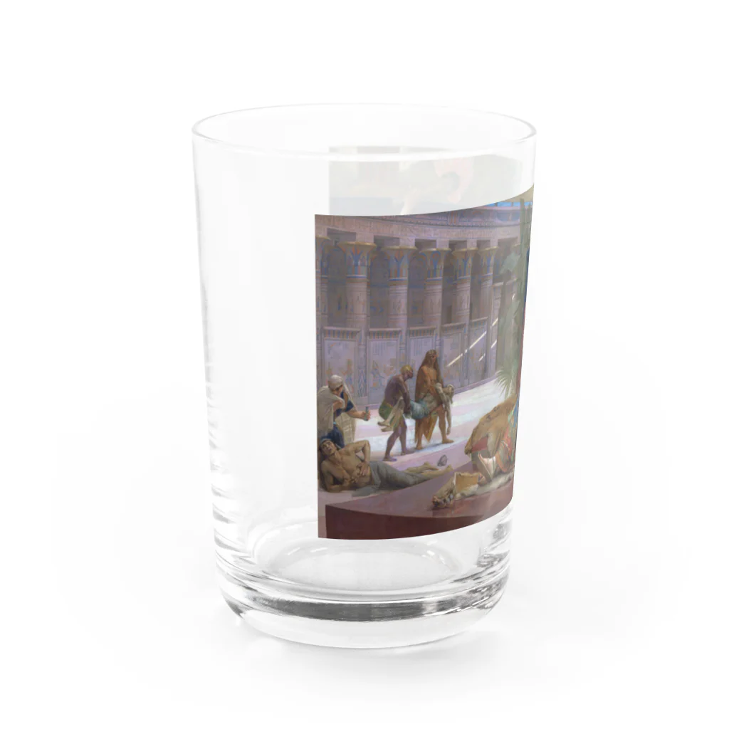 世界美術商店の死刑囚に毒を試すクレオパトラ / Cleopatra Testing Poisons on Condemned Prisoners Water Glass :left