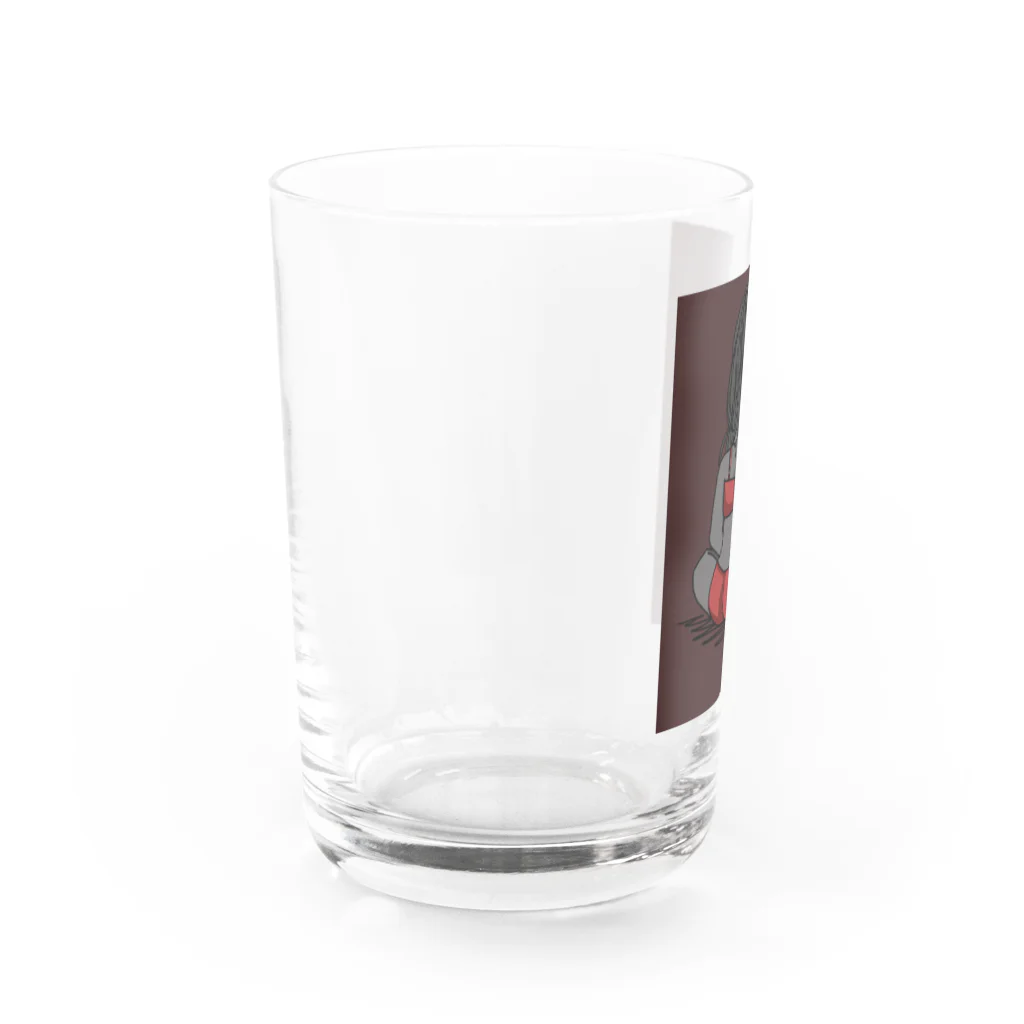 あき缶のI hate you Water Glass :left