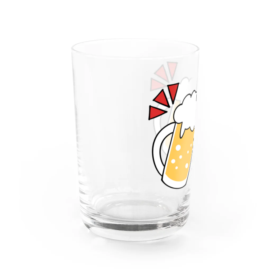 ゆちのへやのビールジョッキで乾杯！イラスト Water Glass :left