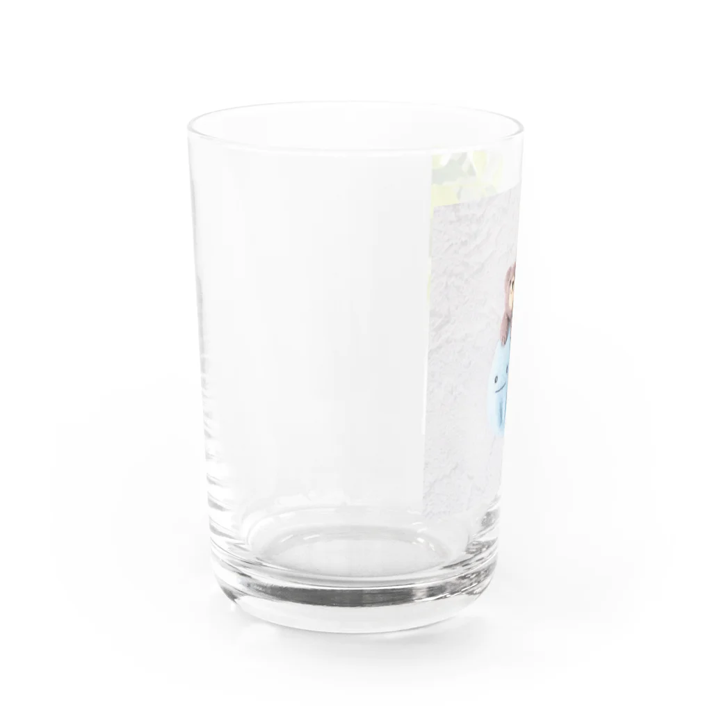 kumamia（くまみあ）のくまの3兄弟（おばけ） Water Glass :left