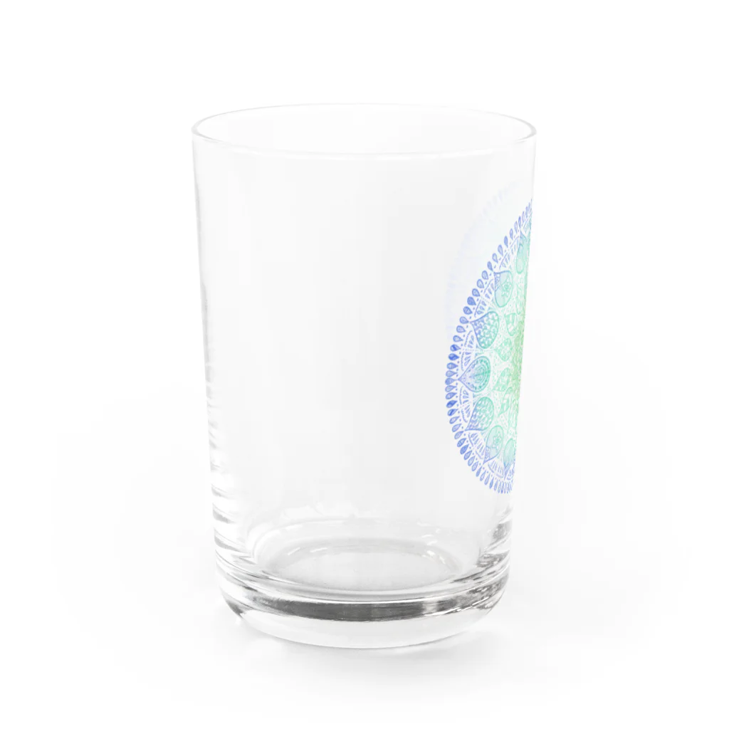 光のフラーレン33の光の曼荼羅　涼風 Water Glass :left