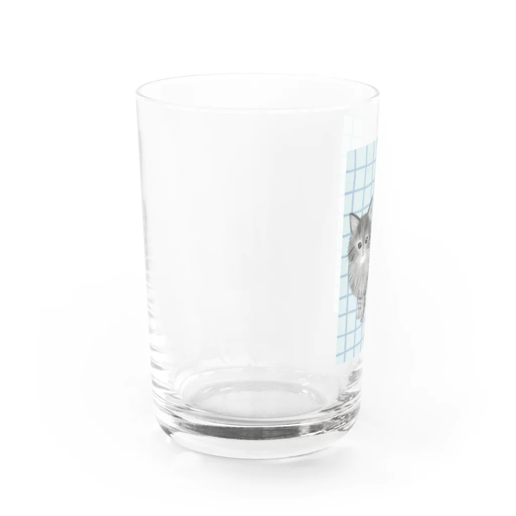 soraのノルウェージャンフォレストキャットのノエル Water Glass :left