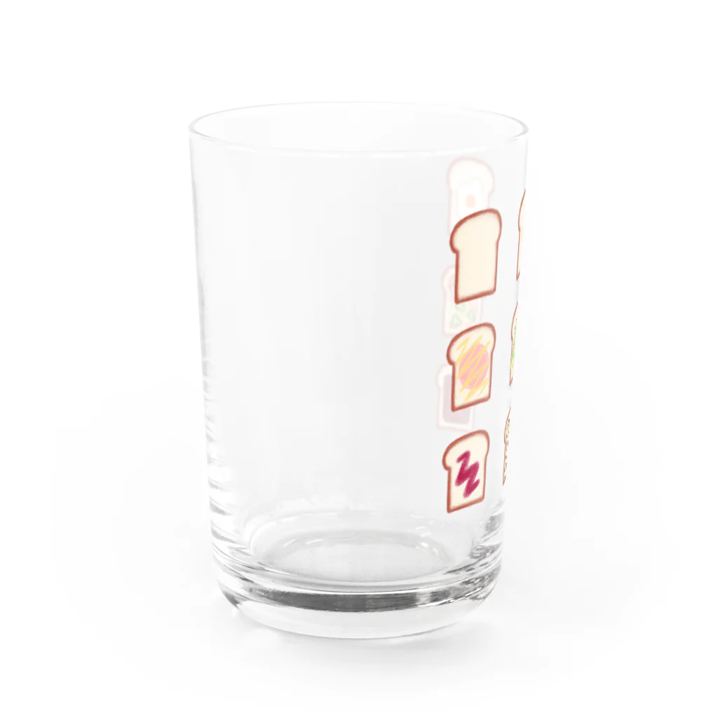 kokobookのHow to eat 食パン Water Glass :left