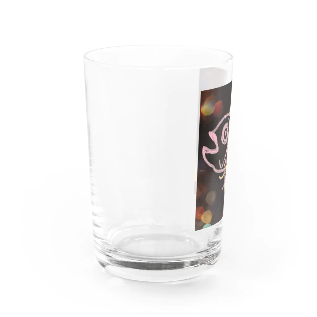 新堂本舗の目出鯛子さん Water Glass :left