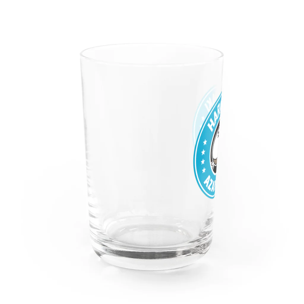 ken_ikedaの腹巻きアザラシ君(ブルー) Water Glass :left