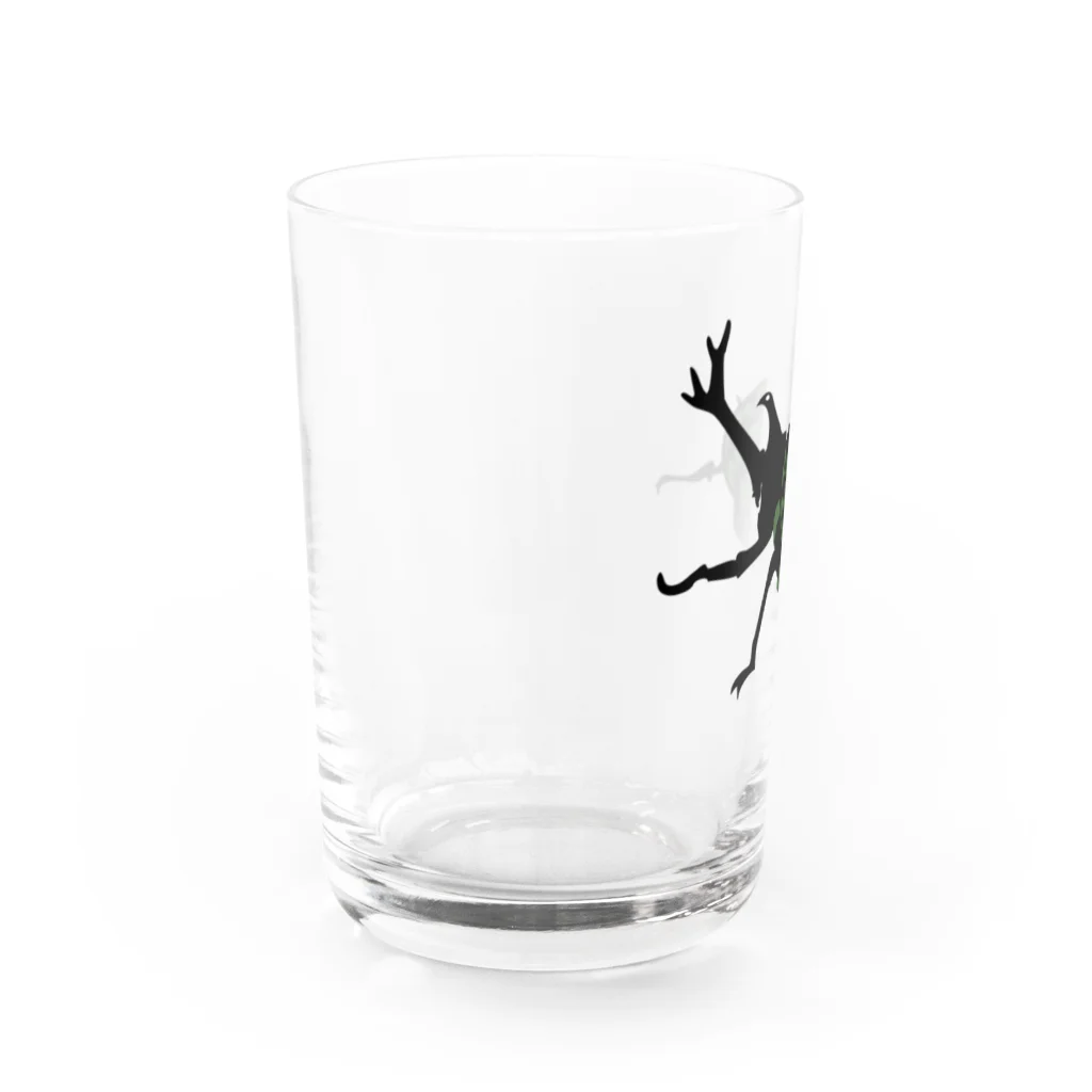 キッズモード某のスイカリュックのカブトムシ Water Glass :left