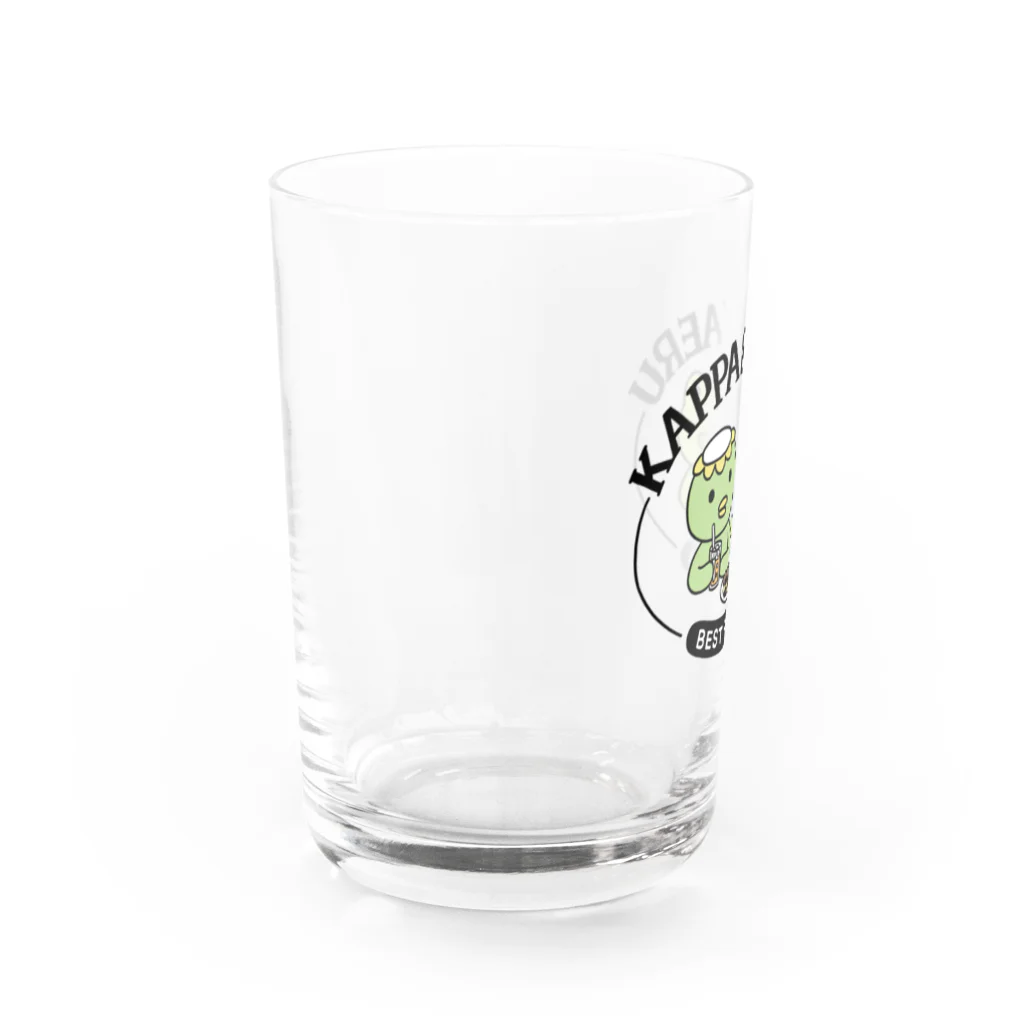 まどさん屋のカッパとカエル（ふたりは親友） Water Glass :left